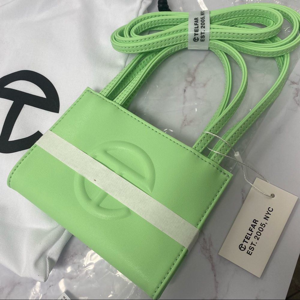 Never used SMALL Telafar double mint shopping bag